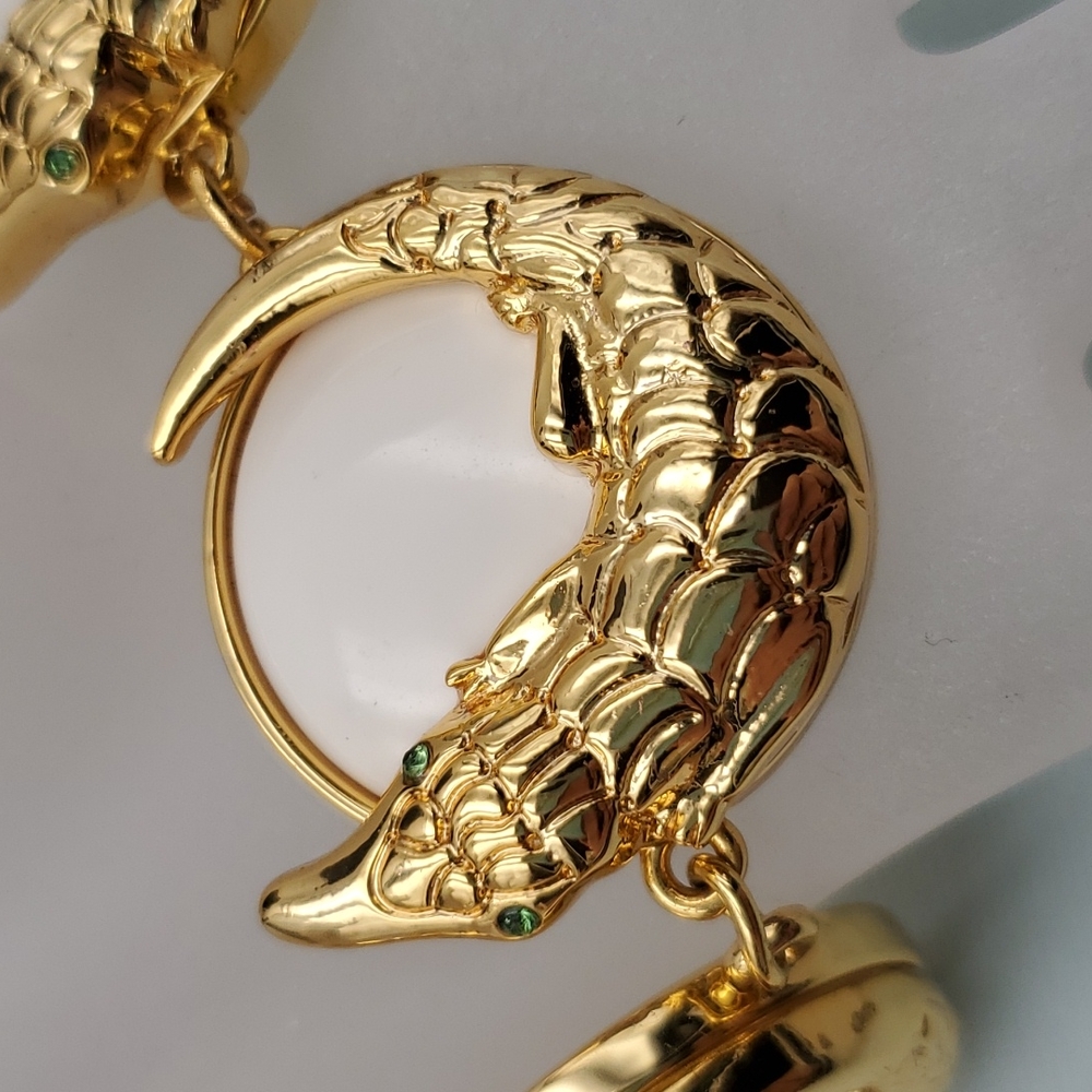 Lilly Pulitzer Gold Tone Alligator Necklace - Picture 7 of 11